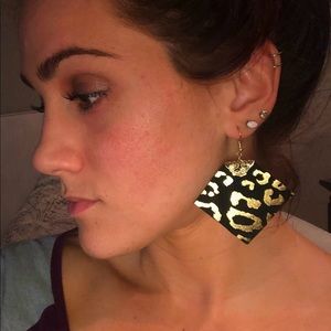 Hand made fabric earrings